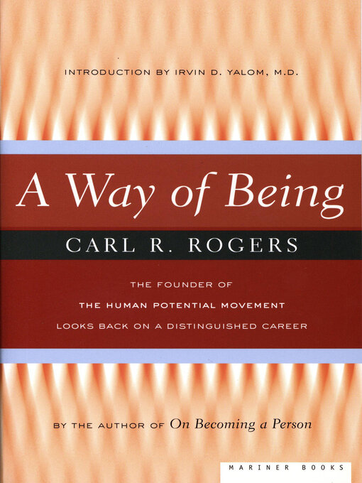 Title details for A Way of Being by Carl R. Rogers - Available